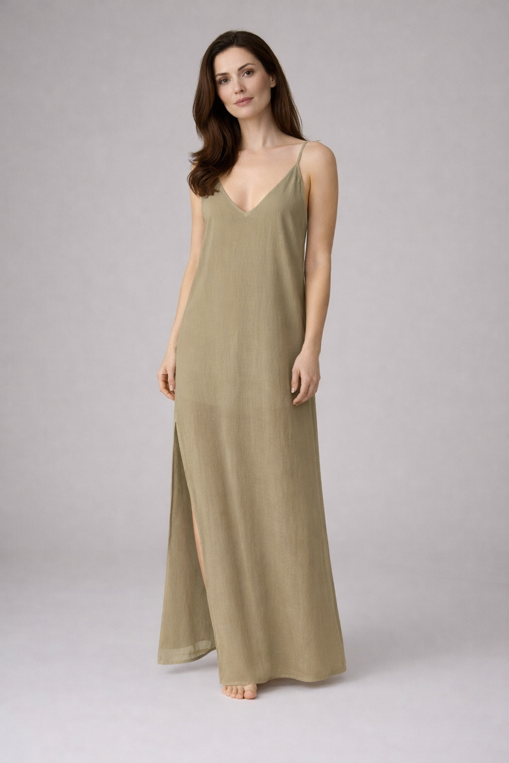 Vestido Maxi Minimalista de Verano