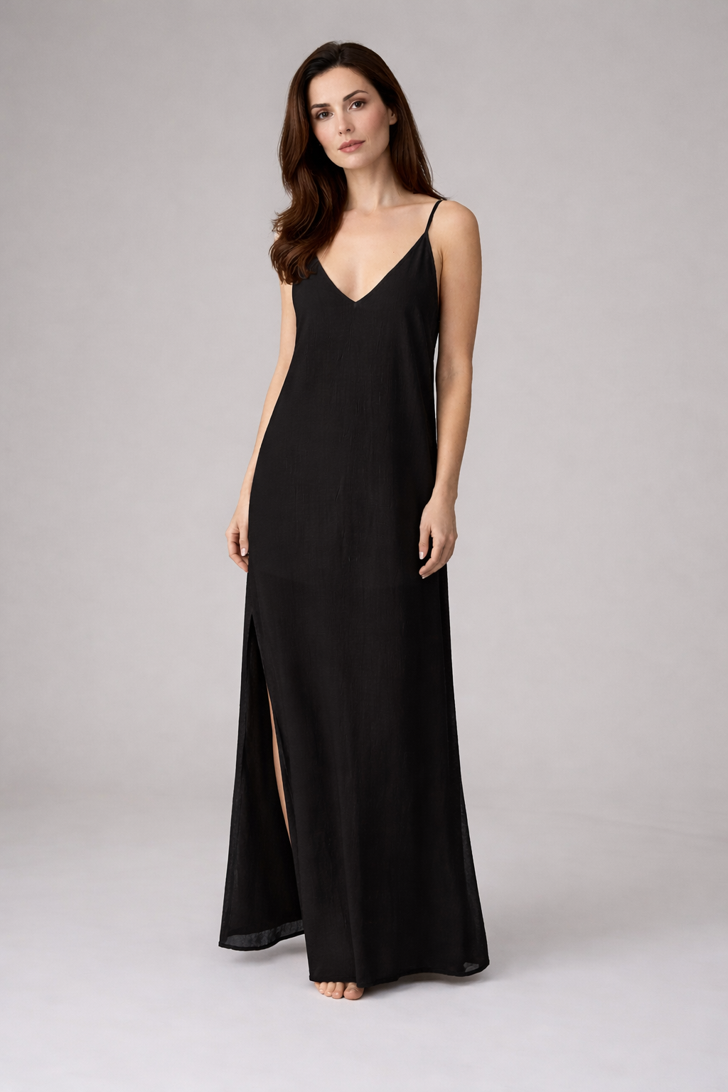 Vestido Maxi Minimalista de Verano