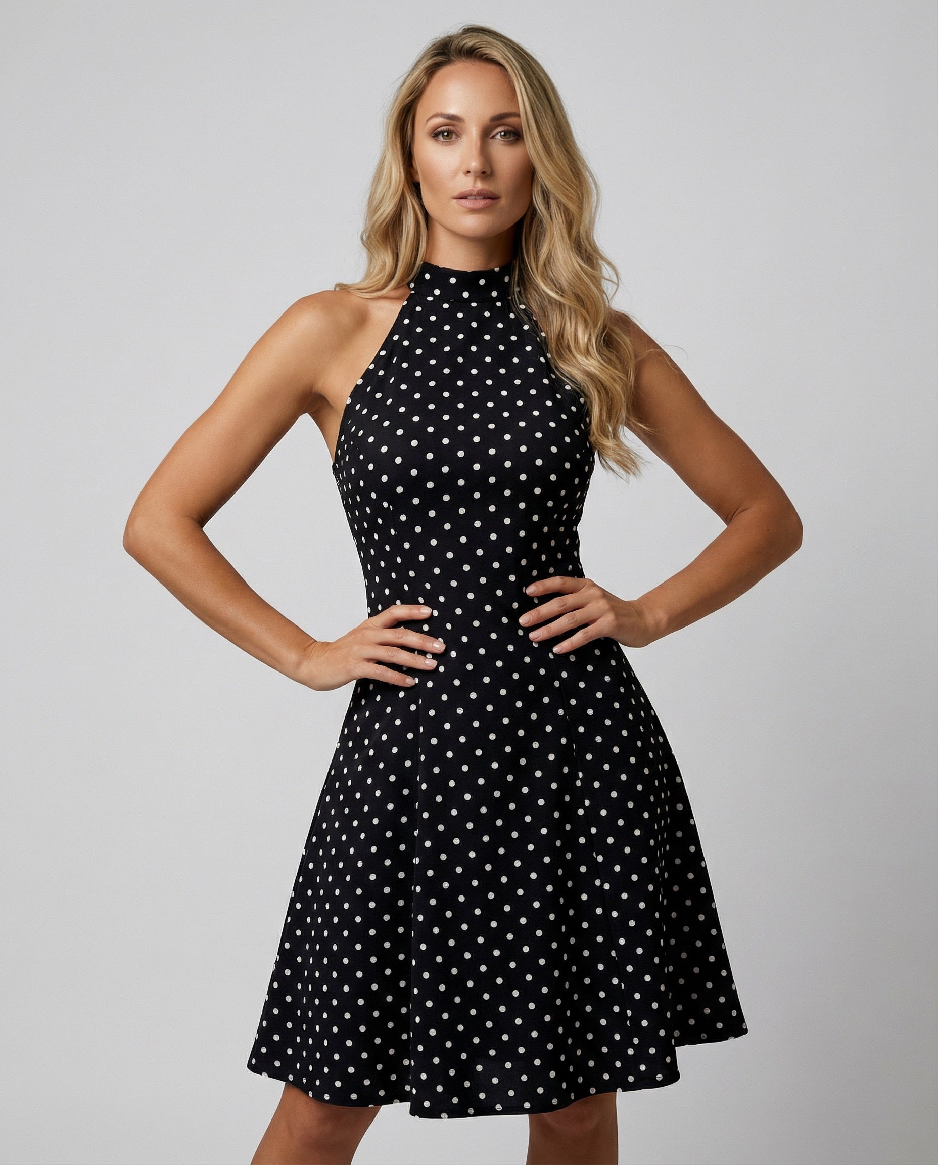 Vestido Mini Vintage de Lunares