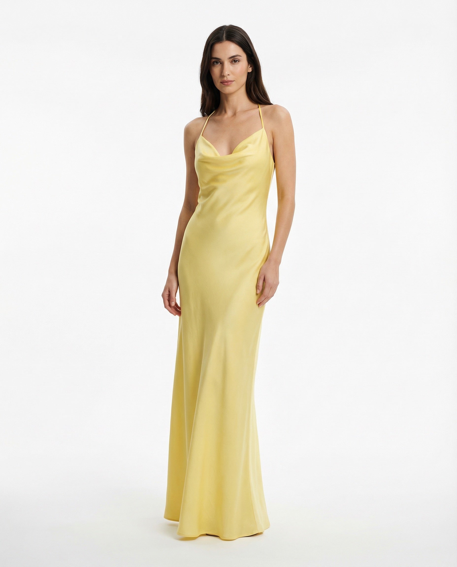 Vestido Maxi Satinado Elegance