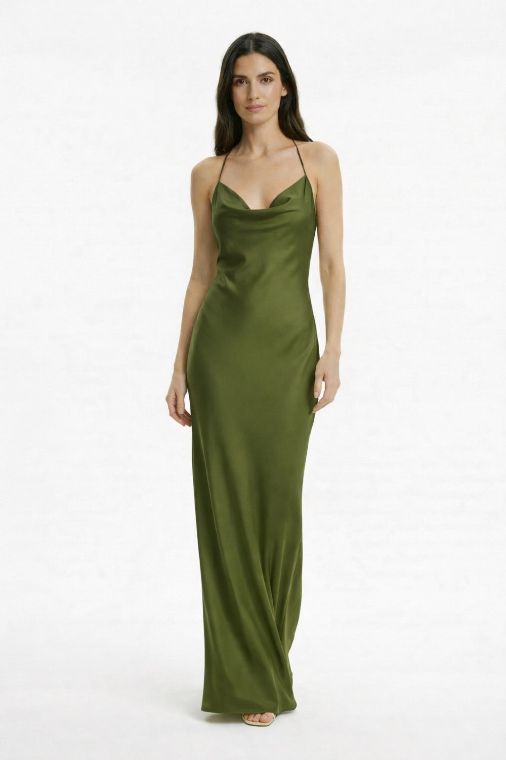 Vestido Maxi Satinado Elegance