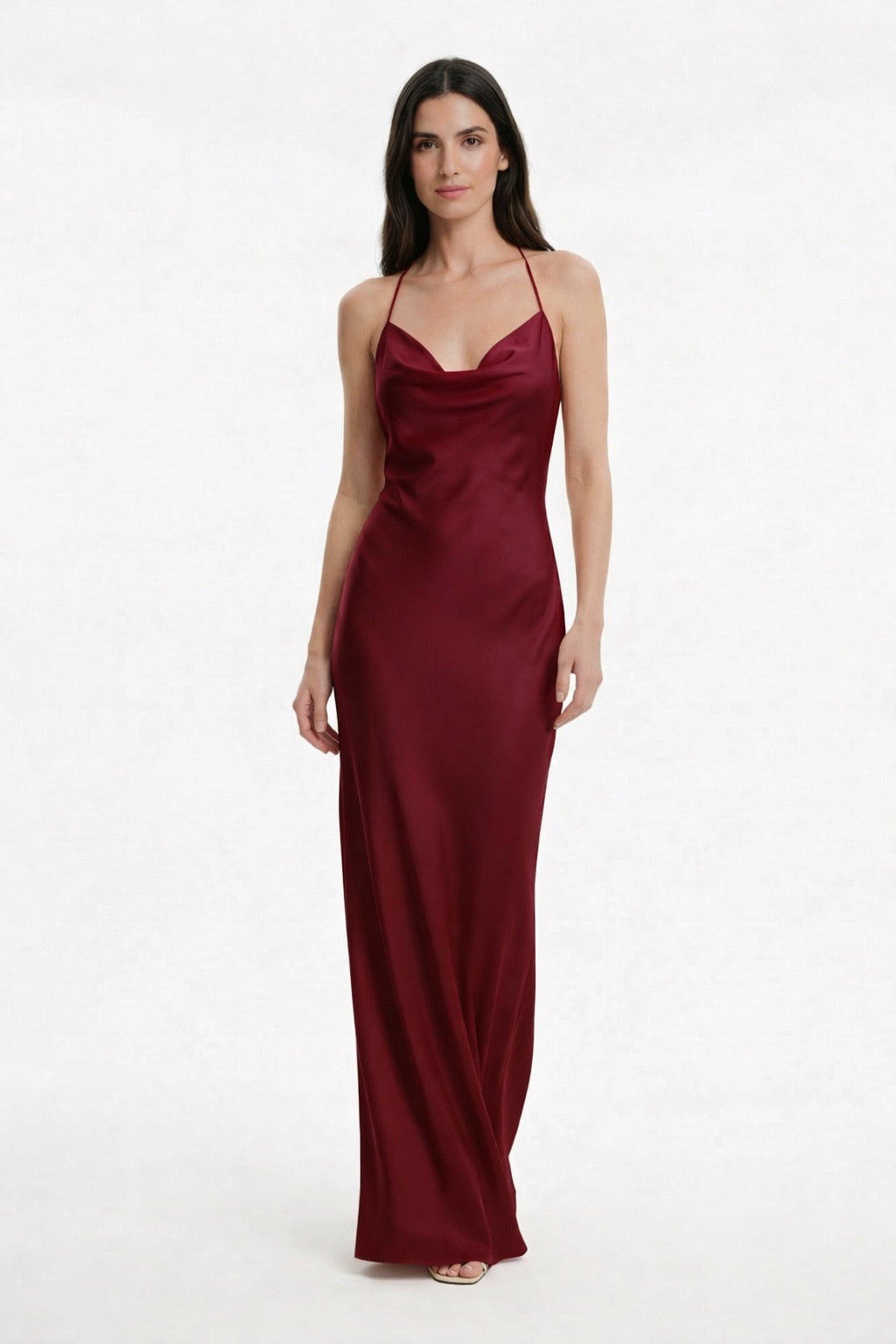 Vestido Maxi Satinado Elegance