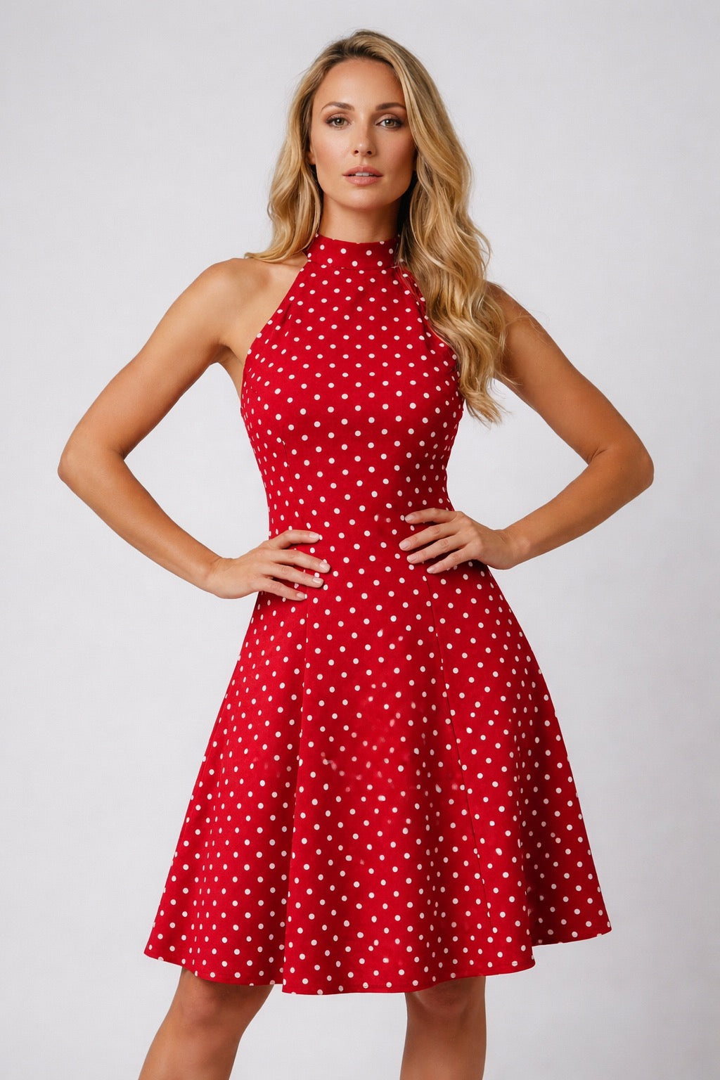 Vestido Mini Vintage de Lunares