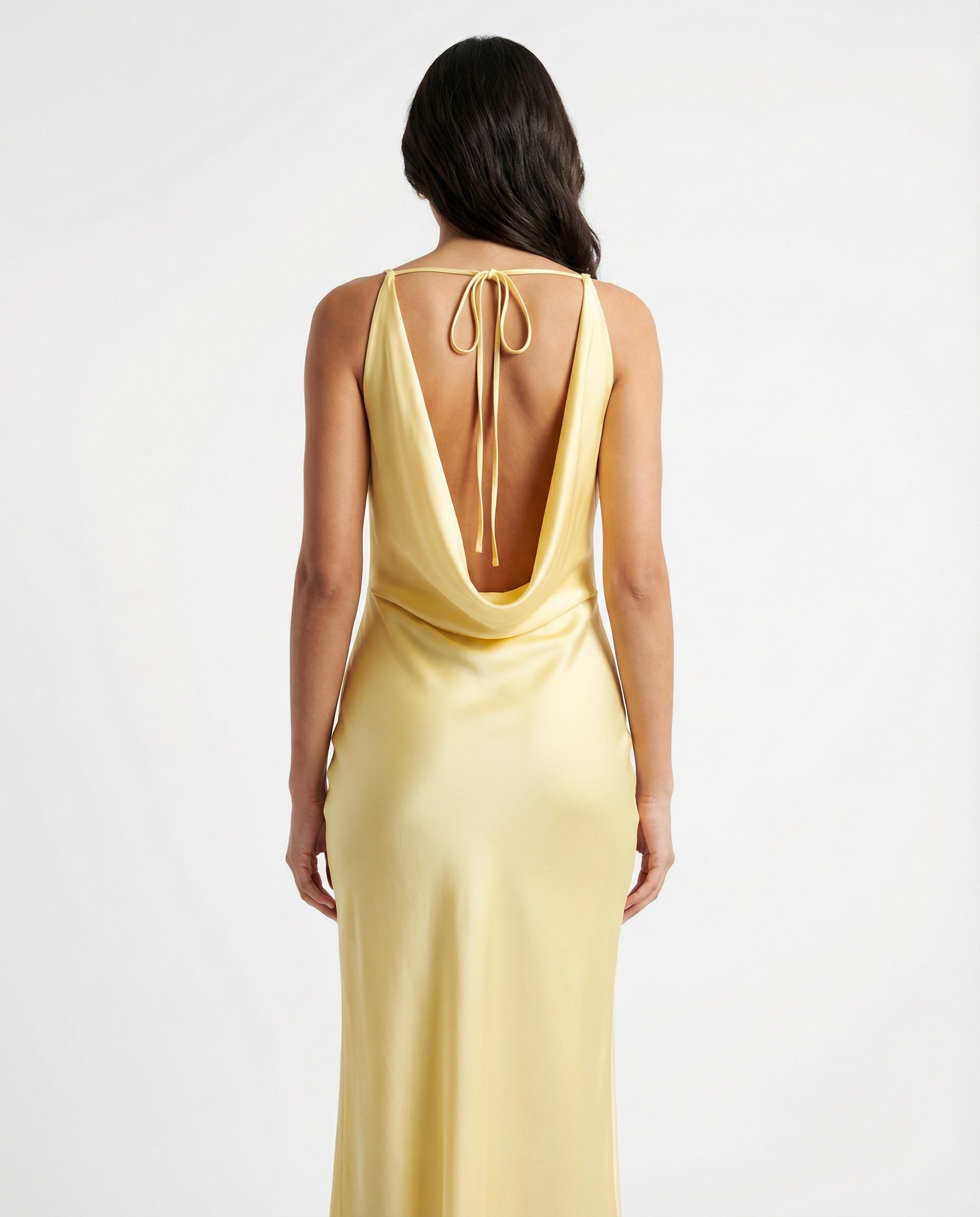 Vestido Maxi Satinado Elegance